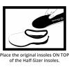imageSloggers HalfSizer Insoles for Men  Size Adjust for Large Outdoor Muck Boots ampamp Shoes for Perfect Comfort Size 910910