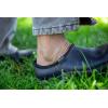 imageSloggers Original Waterproof Work Shoe for Men  Outdoor SlipOn Rain and Durable Garden Footwear Made in The USA with Premium Comfort Support Insole Leather Print Brown  Size 9Leather Print Black