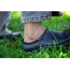 imageSloggers Original Waterproof Work Shoe for Men  Outdoor SlipOn Rain and Durable Garden Footwear Made in The USA with Premium Comfort Support Insole Leather Print Brown  Size 9Leather Print Black