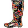 imageSloggers Stride Womens 14quot Fashion Rain Boot with Comfort InsolesIn Fields Black