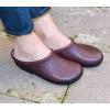 imageSloggers Waterproof Garden Clogs for Women  Traditional Garden Clogs with Premium Comfort Support Insole Deep Lake Blue Size 6Sangria Red