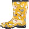 imageSloggers Waterproof Garden Rain Boots for Women  Cute MidCalf Mud ampamp Muck Boots with Premium Comfort Support InsoleChickens Daffodil Yellow