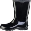 imageSloggers Waterproof Garden Rain Boots for Women  Cute MidCalf Mud ampamp Muck Boots with Premium Comfort Support InsoleClassic Black