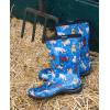 imageSloggers Waterproof Garden Rain Boots for Women  Cute MidCalf Mud ampamp Muck Boots with Premium Comfort Support InsoleGoats Sky Blue