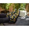 imageSloggers Womans Waterproof Comfort Ankle Boot  Garden Rain Booties for Women  Mud ampamp Muck Boots with Premium Comfort Support InsoleSunflower Print Black