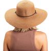 imageSloggers Womens Wide Brim Braided Sun Hat with Wind Lanyard  UPF 50 Maximum Sun ProtectionDark Brown