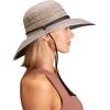 imageSloggers Womens Wide Brim Braided Sun Hat with Wind Lanyard  UPF 50 Maximum Sun ProtectionEarth Brown