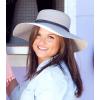 imageSloggers Womens Wide Brim Braided Sun Hat with Wind Lanyard  UPF 50 Maximum Sun ProtectionGray