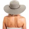 imageSloggers Womens Wide Brim Braided Sun Hat with Wind Lanyard  UPF 50 Maximum Sun ProtectionSage