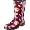 imageSloggers Waterproof Garden Rain Boots for Women  Cute MidCalf Mud ampamp Muck Boots with Premium Comfort Support InsoleChickens Barn Red