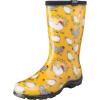 imageSloggers Waterproof Garden Rain Boots for Women  Cute MidCalf Mud ampamp Muck Boots with Premium Comfort Support InsoleChickens Daffodil Yellow