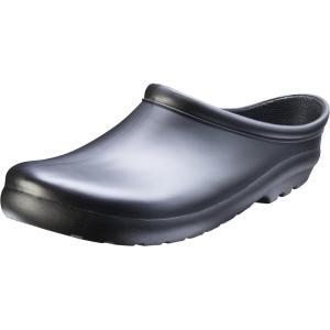 imageSloggers  Original Waterproof Restaurant Work Shoe for Men  Outdoor SlipOn Rain and Durable Footwear Made in The USA with Premium Comfort Support InsoleBlack
