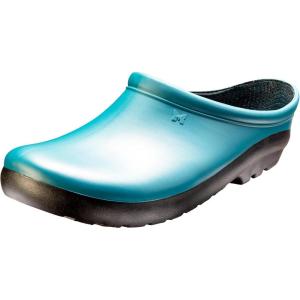 imageSloggers Waterproof Garden Clogs for Women  Traditional Garden Clogs with Premium Comfort Support Insole Deep Lake Blue Size 6Deep Lake Blue