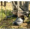 image:imageSloggers Original Waterproof Work Shoe for Men  Outdoor SlipOn Rain and Durable Garden Footwear Made in the USA with Premium Comfort Support InsoleLeather Print Black
